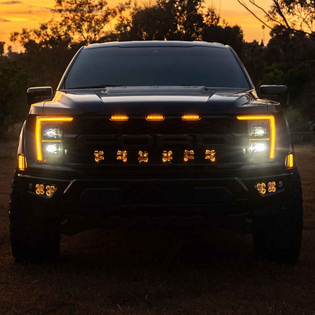 SQUADRON 2.0 SPORT BEHIND-THE-GRILLE LIGHT KIT - FORD 2021-26 F-150 RAPTOR, 2024-26 F-150 RAPTOR 37/R