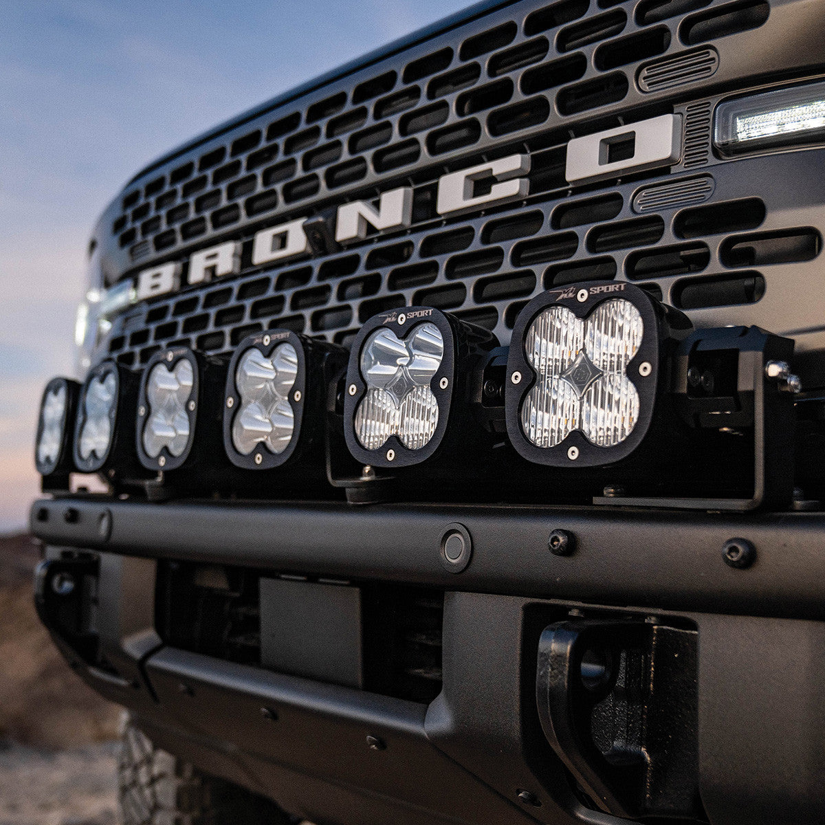 FORD XL LINKABLE BUMPER LIGHT KIT - FORD 2021-2026 BRONCO; 2022-2026 BRONCO RAPTOR; NOTE: W/ OE STEEL BUMPER
