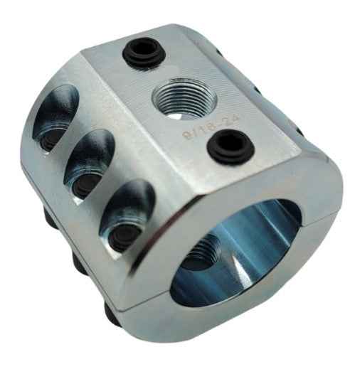 DC2.0-Z - Steering Stabilizer Clamp Silver Zinc, 2" ID, Universal
