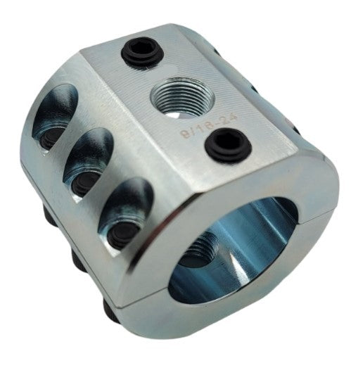 DC1.5-Z - Steering Stabilizer Clamp Silver Zinc, 1.5" ID, Universal