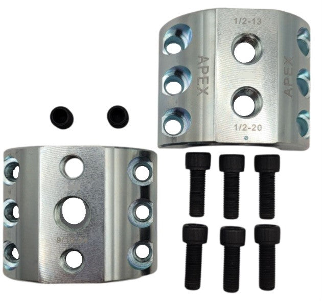 DC1.75-Z - Steering Stabilizer Clamp, Silver Zinc, 1.75" ID, Universal
