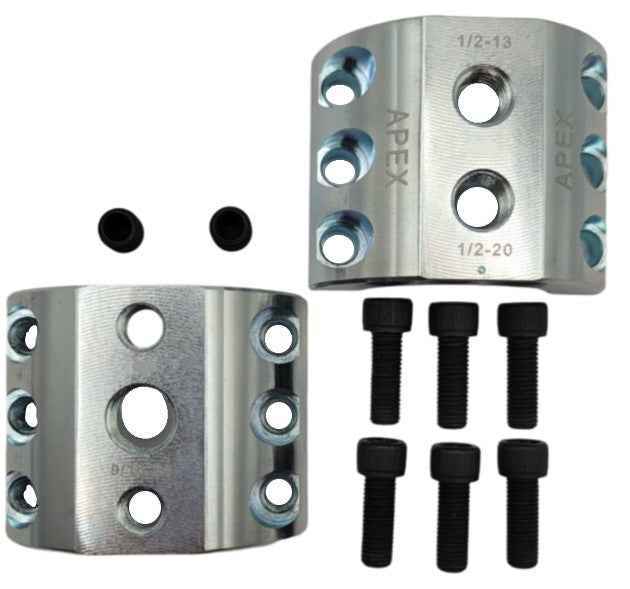 DC1.75-Z - Steering Stabilizer Clamp, Silver Zinc, 1.75" ID, Universal