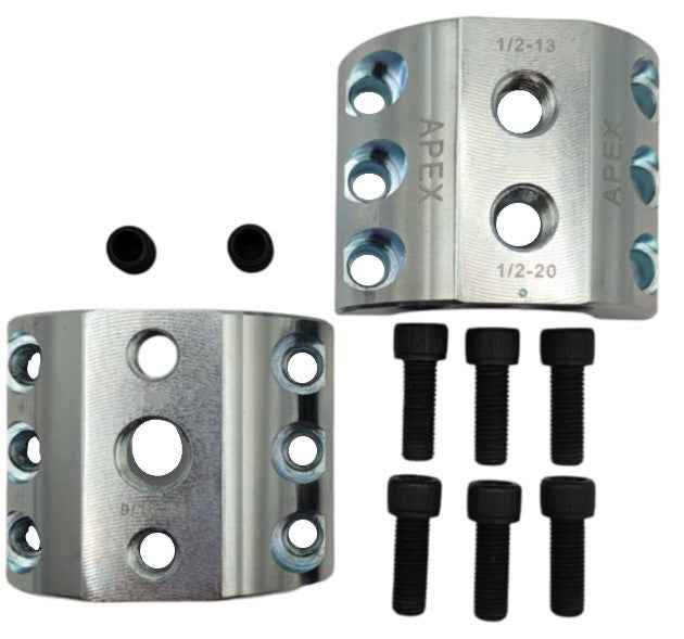 DC1.5-Z - Steering Stabilizer Clamp Silver Zinc, 1.5" ID, Universal