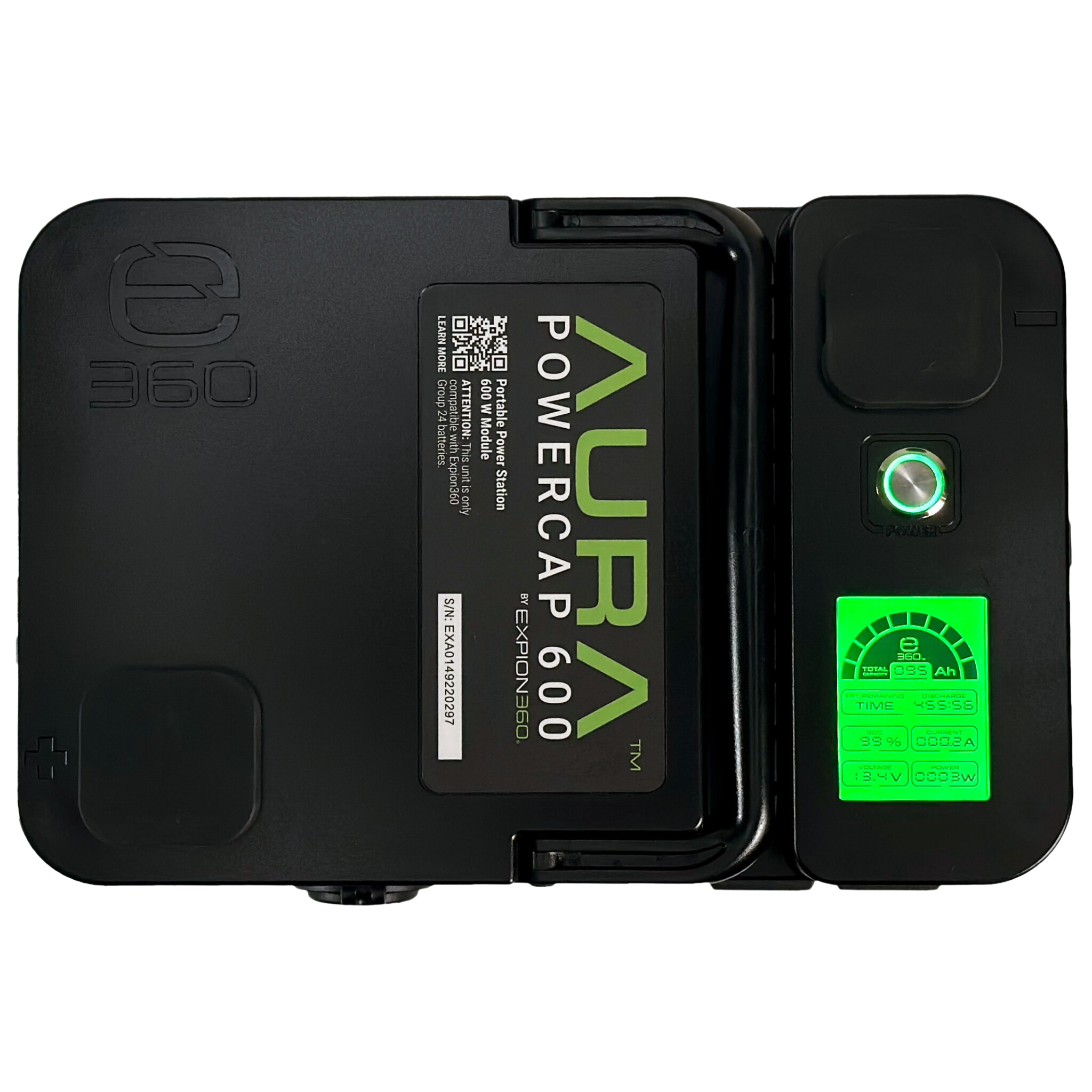Aura PowerCap 600W Inverter with Bluetooth SmartTalk™
