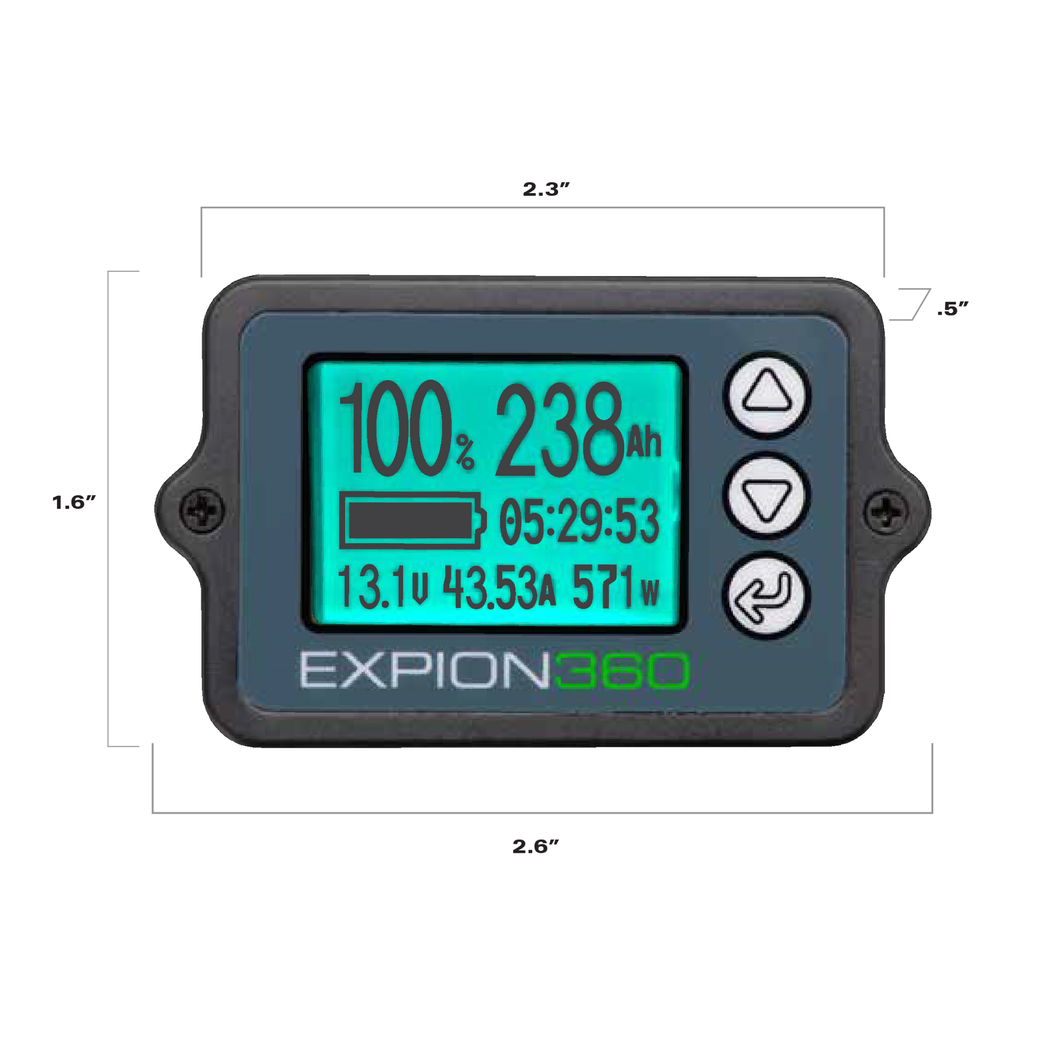 Lithium Battery Monitor Kit with Shunt (BM350) – High Precision LiFePO4 Fuel Gauge | Expion360