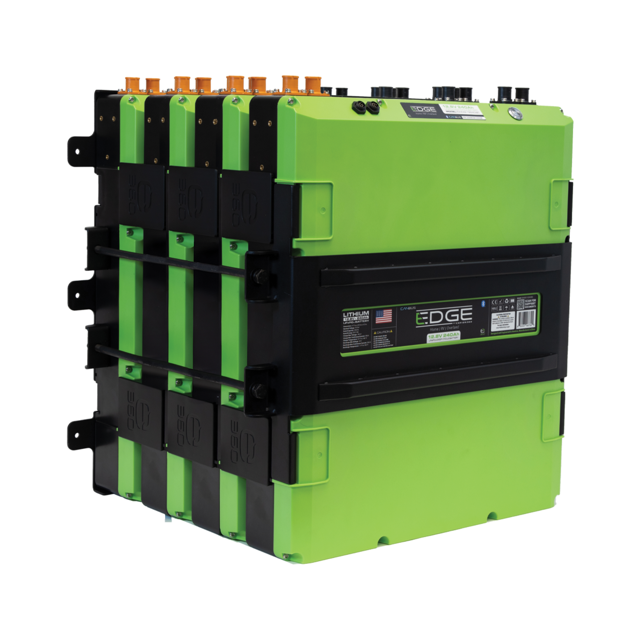Edge EX2 4-Battery LiFePO4 Lithium Mounting Expansion Kit | Expion360