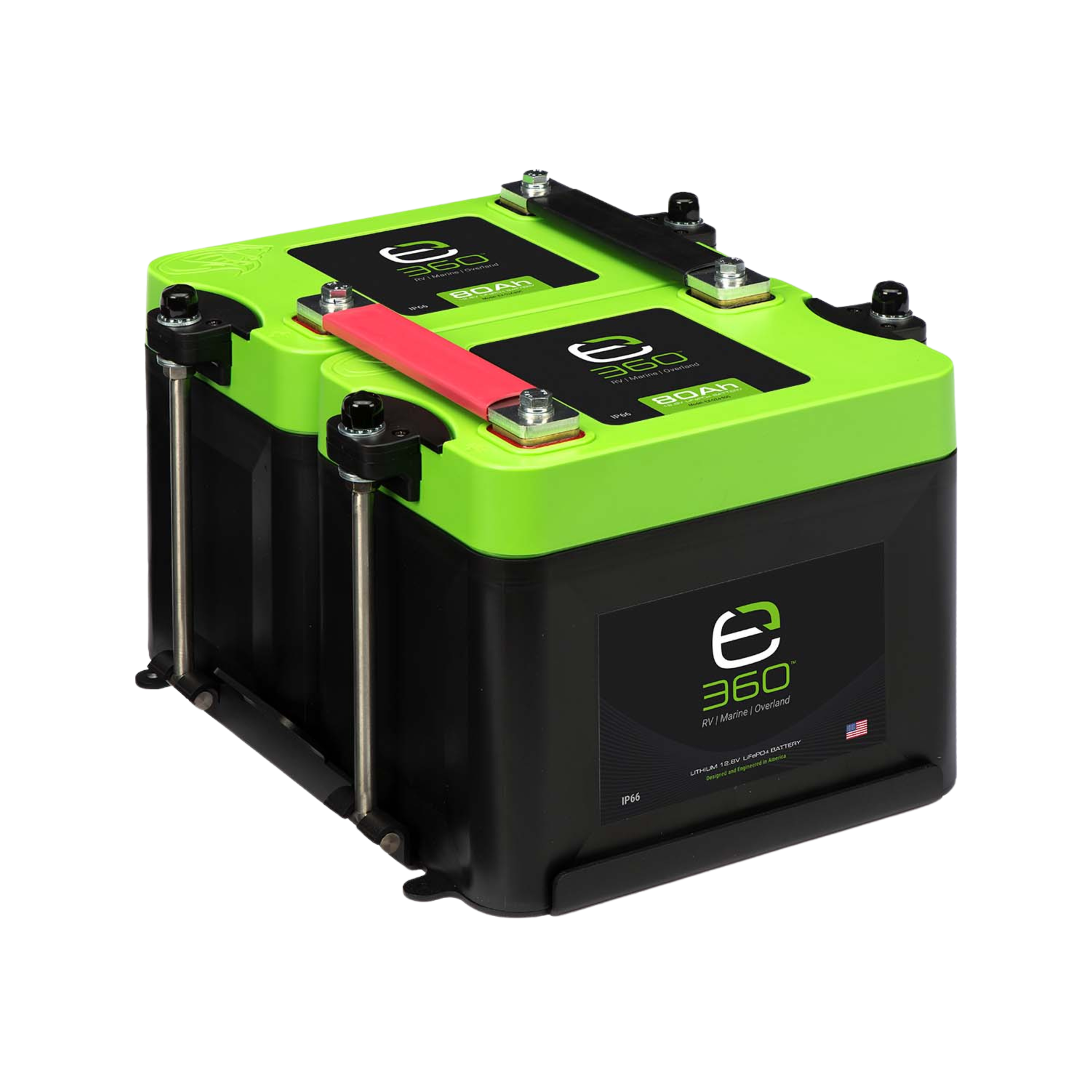 Group 24 2-Battery LiFePO4 Lithium Mounting Kit