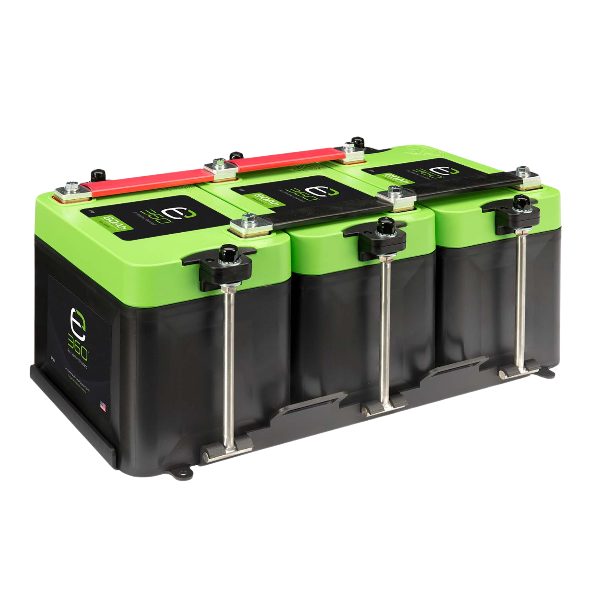 Group 24 3-Battery LiFePO4 Lithium Mounting Kit