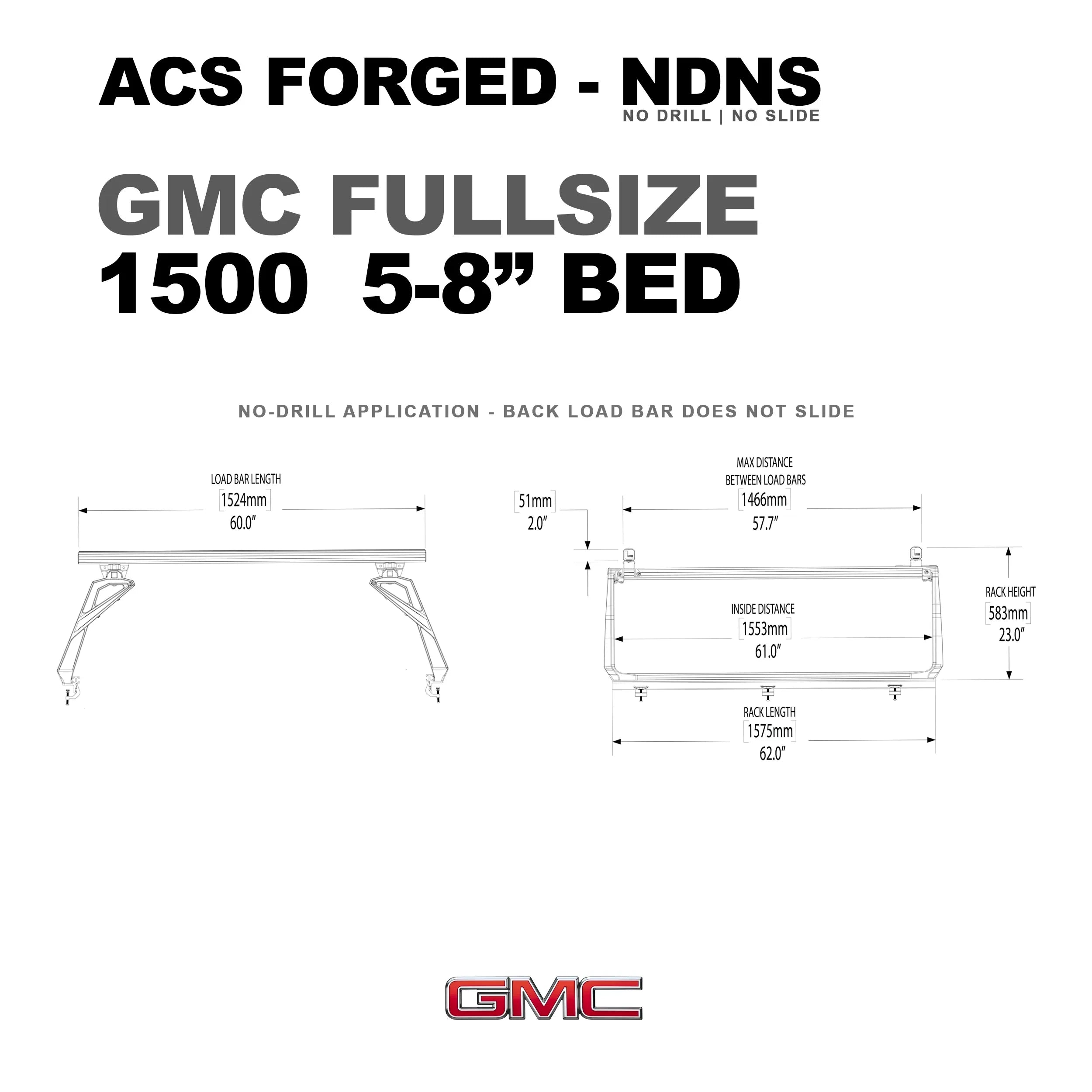Leitner Active Cargo System - FORGED NO DRILL - GMC