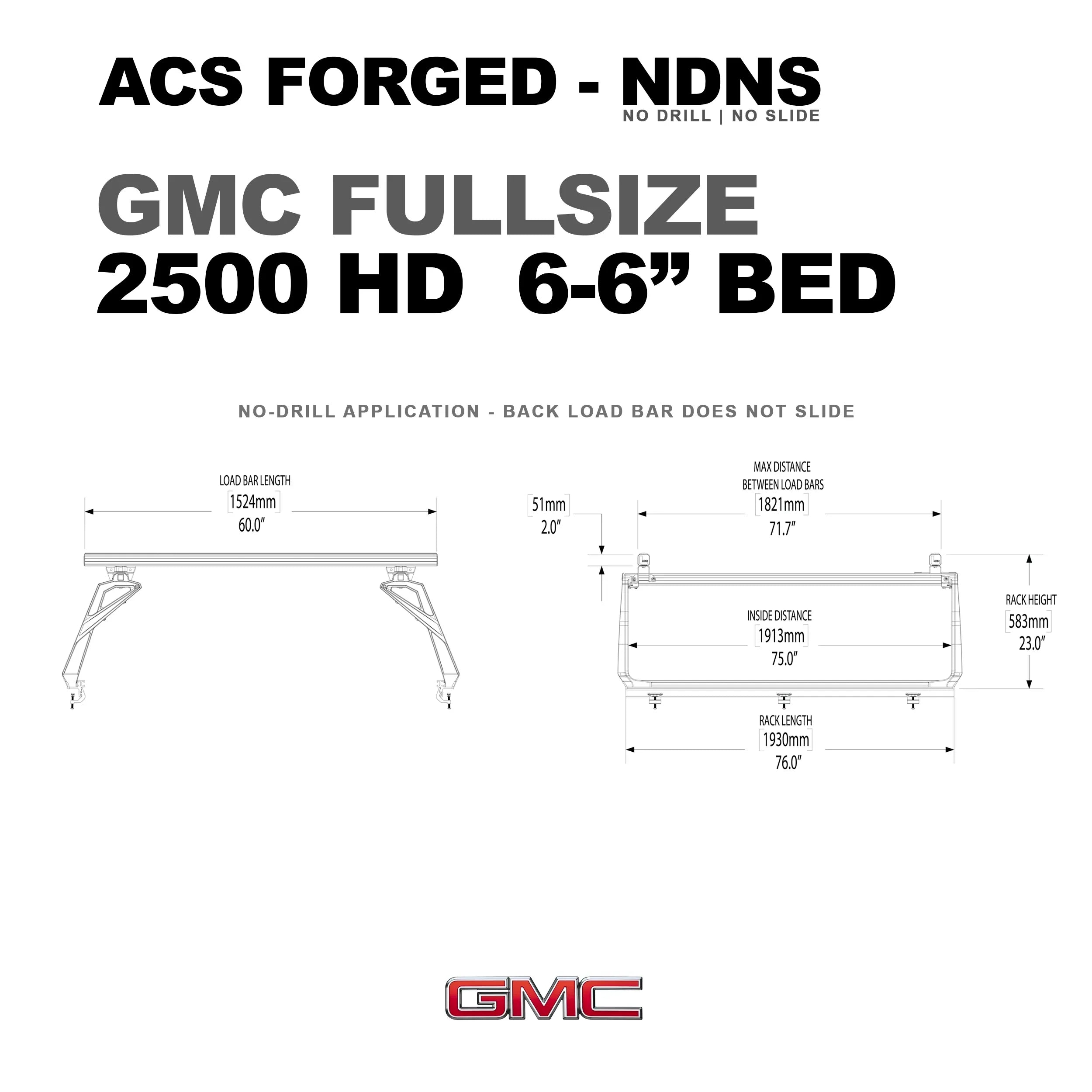Leitner Active Cargo System - FORGED NO DRILL - GMC