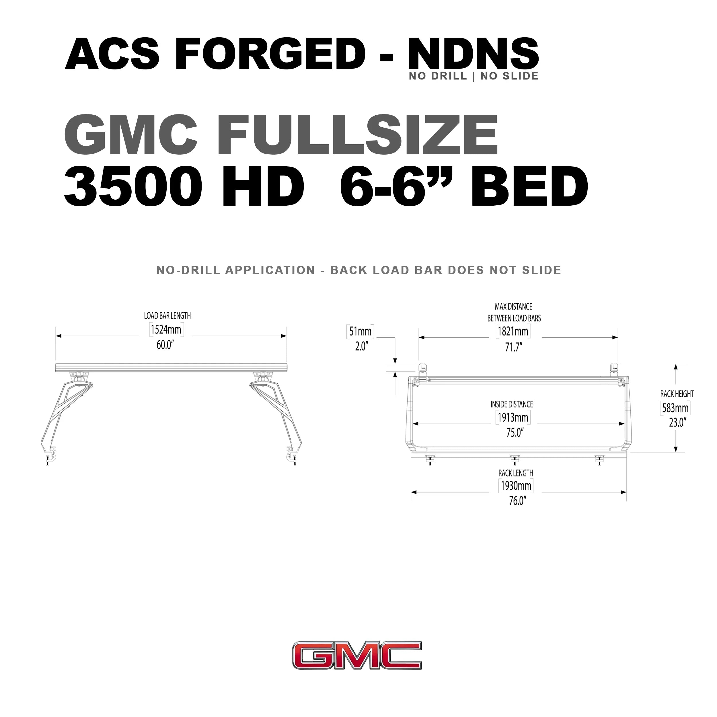 Leitner Active Cargo System - FORGED NO DRILL - GMC
