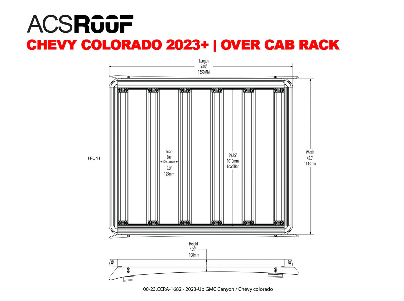 Leitner ACS ROOF | Over Cab Platform Rack for CHEVY