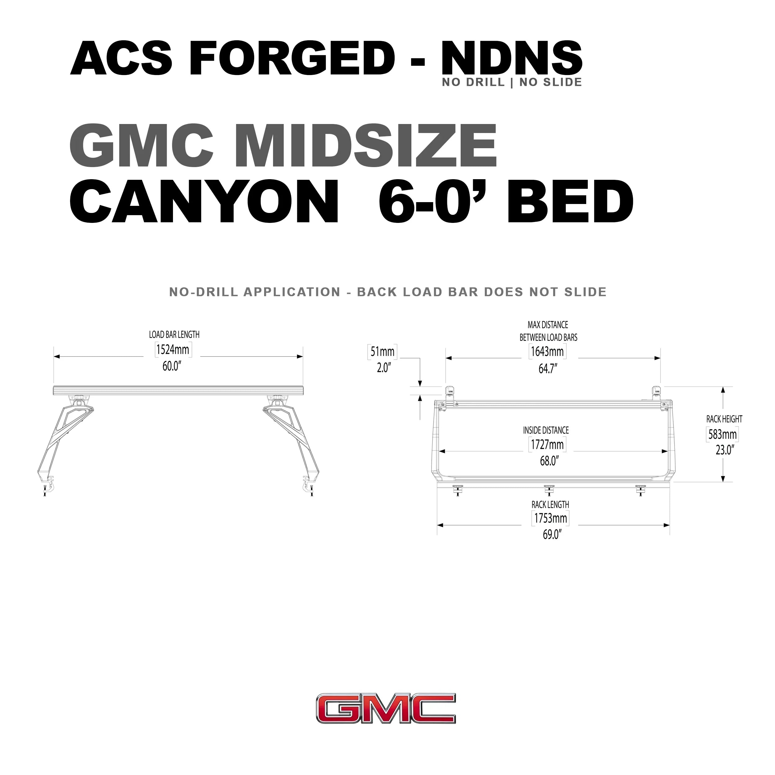 Leitner Active Cargo System - FORGED NO DRILL - GMC