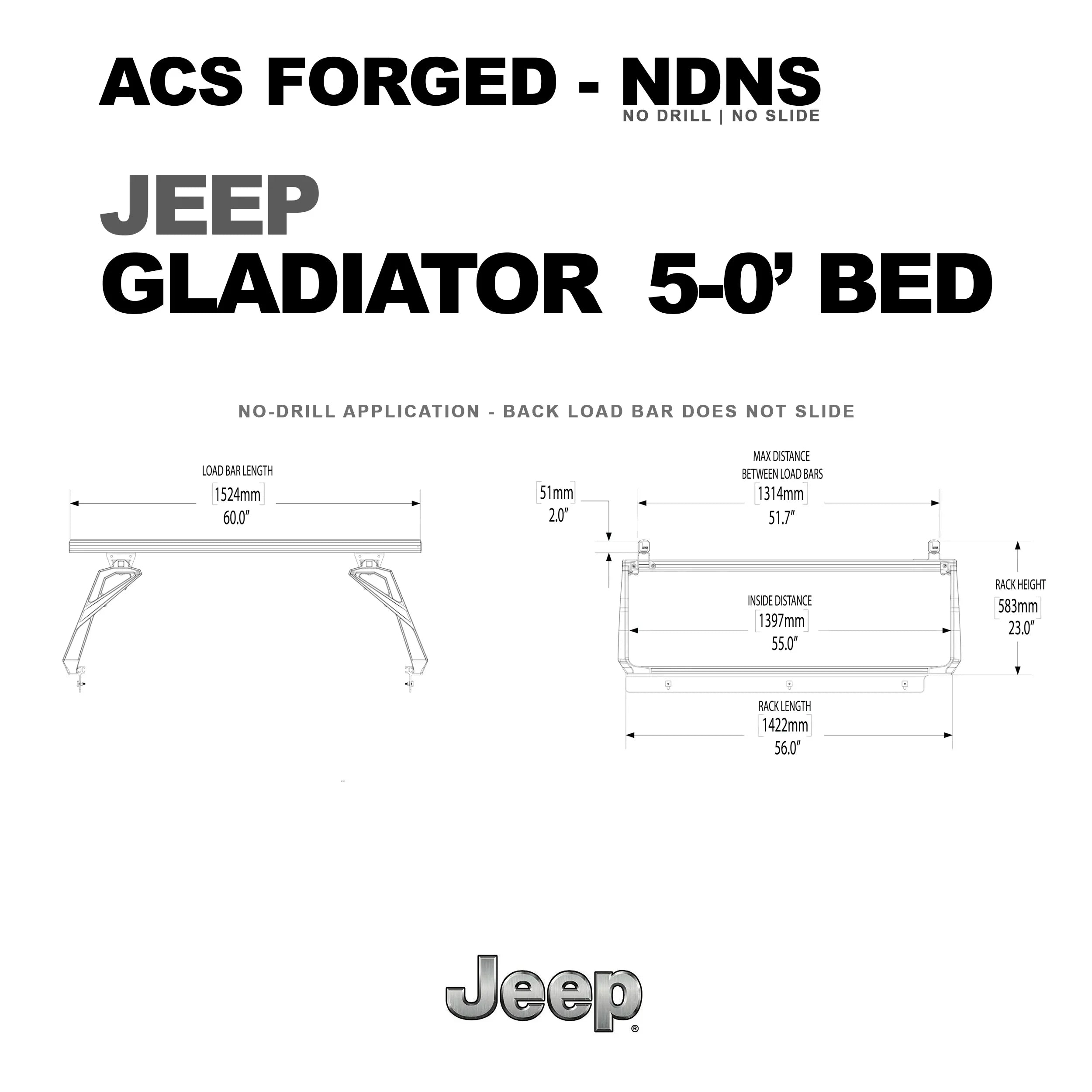 Leitner Active Cargo System - FORGED NO DRILL - JEEP