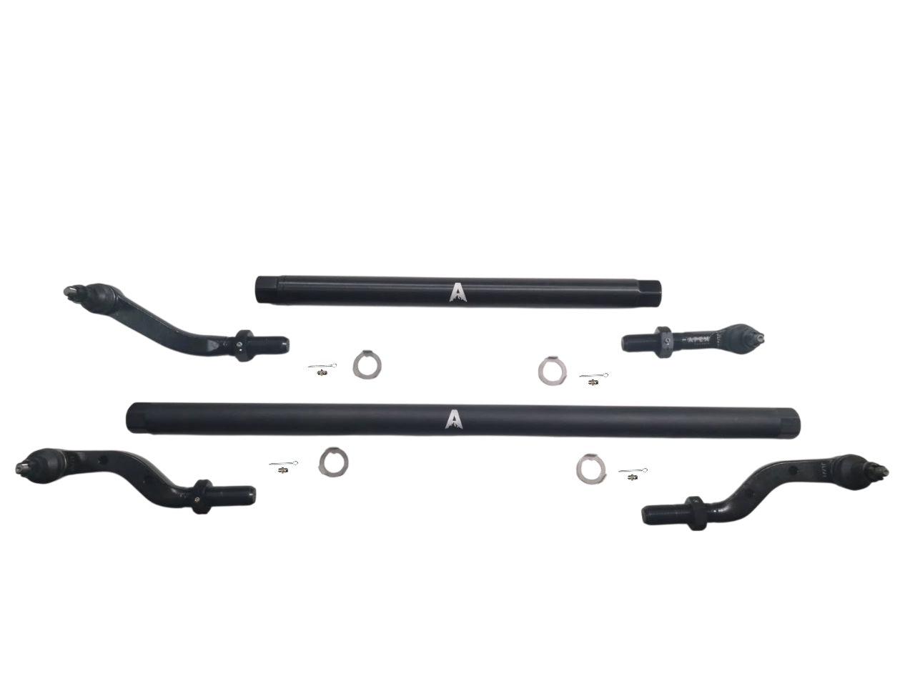 KIT120 - Jeep Wrangler JL & Gladiator JT - 2.5 Ton ProLock Tie Rod & Drag Link Assembly - Blk Aluminum