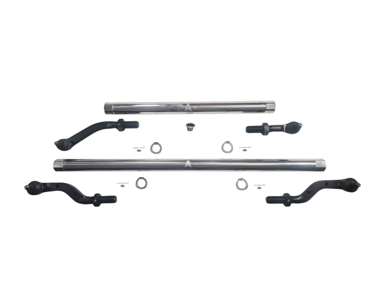 KIT140 - Jeep Wrangler JK 2.5 Ton ProLock Steering Kit - Polished Aluminum