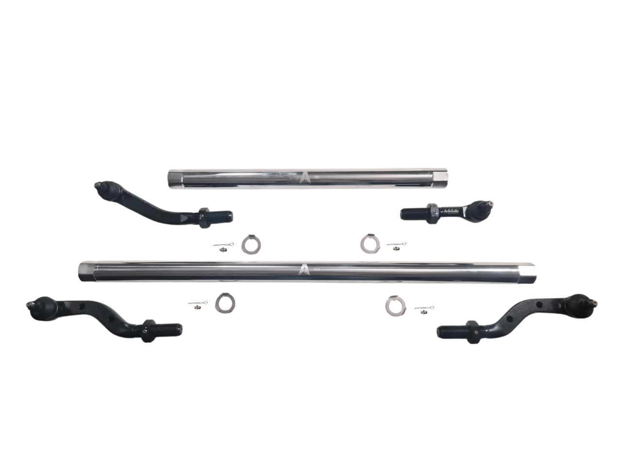 KIT140 - Jeep Wrangler JK 2.5 Ton ProLock Steering Kit - Polished Aluminum