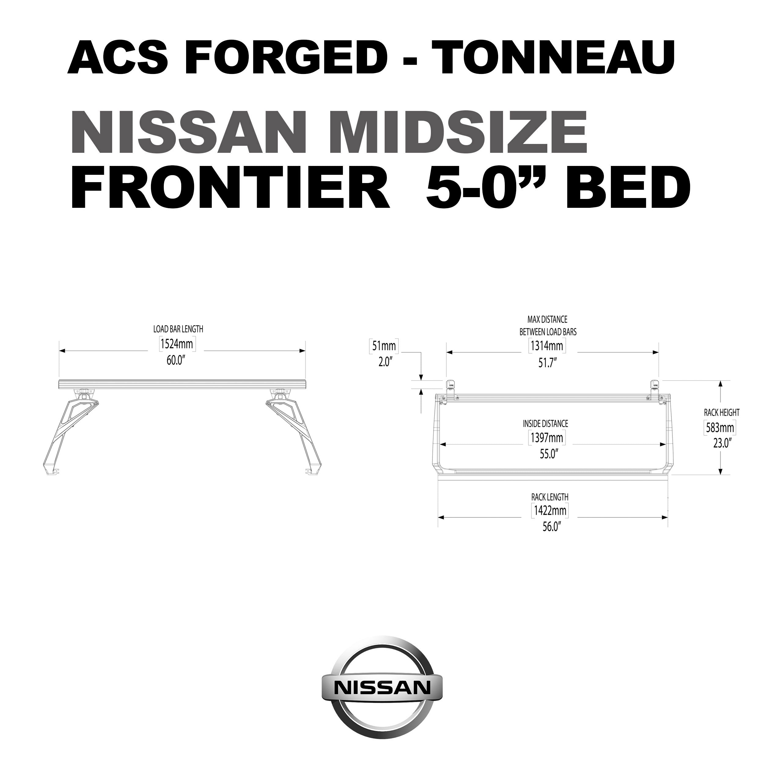 Leitner ACS FORGED TONNEAU - RACK ONLY - Nissan
