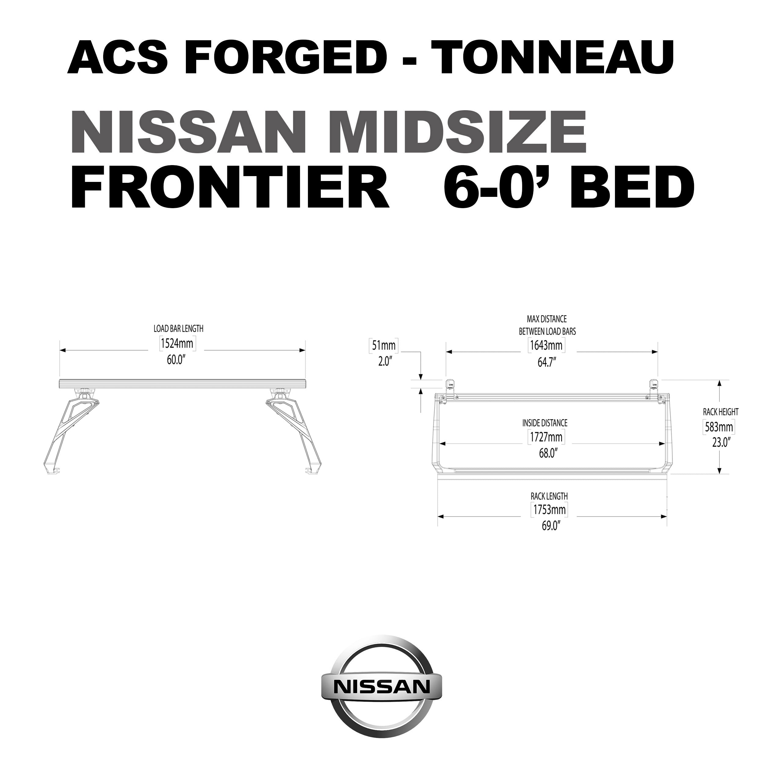 Leitner ACS FORGED TONNEAU - RACK ONLY - Nissan