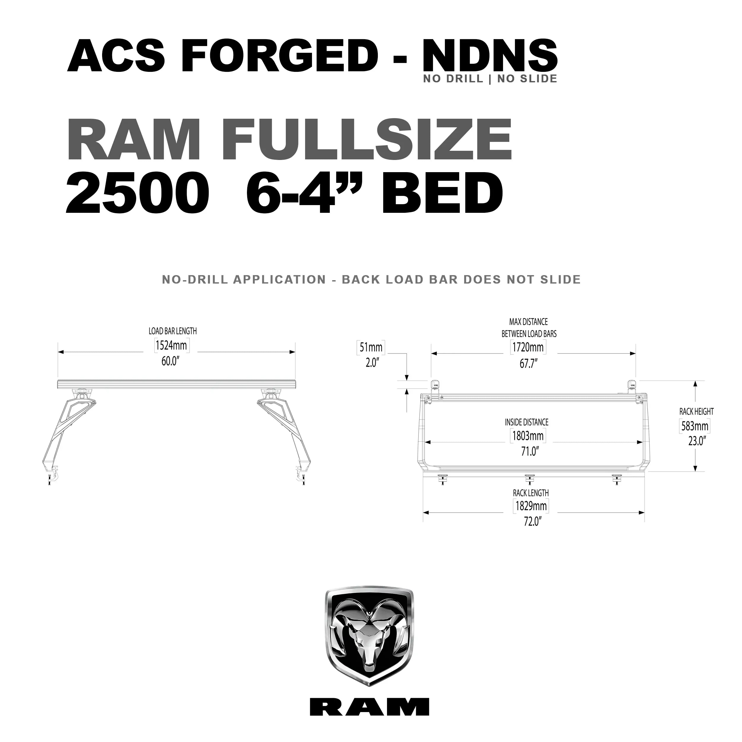 Leitner Active Cargo System - FORGED NO DRILL - RAM