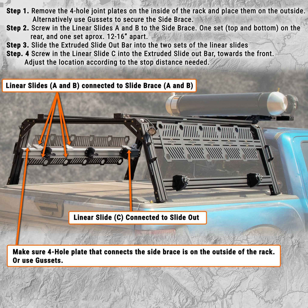 Truck Bed Slide Out Organizer | XTR Slide Out Kit