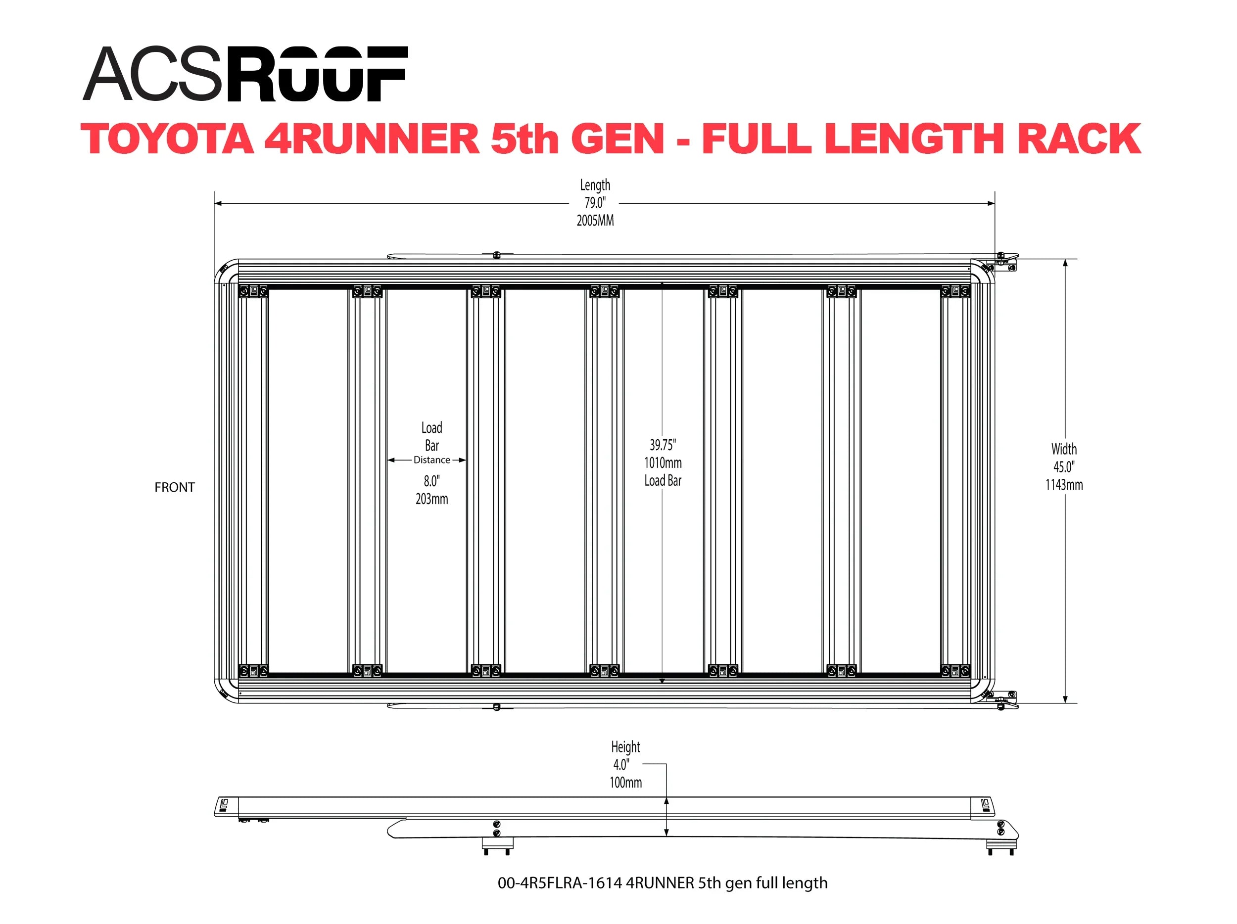 Leitner ACS ROOF | Over Cab Platform Rack for TOYOTA