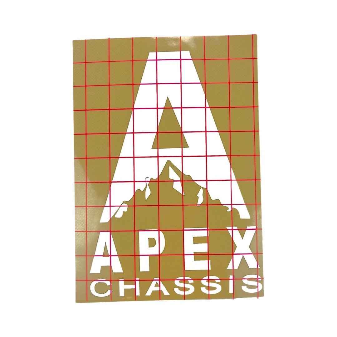 Apex Vinyl Transfer Sticker-White
