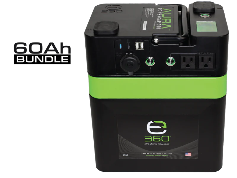 60Ah AURA Powercap 600W Inverter Bundle 60Ah AURA Powercap 600W Inverter Bundle