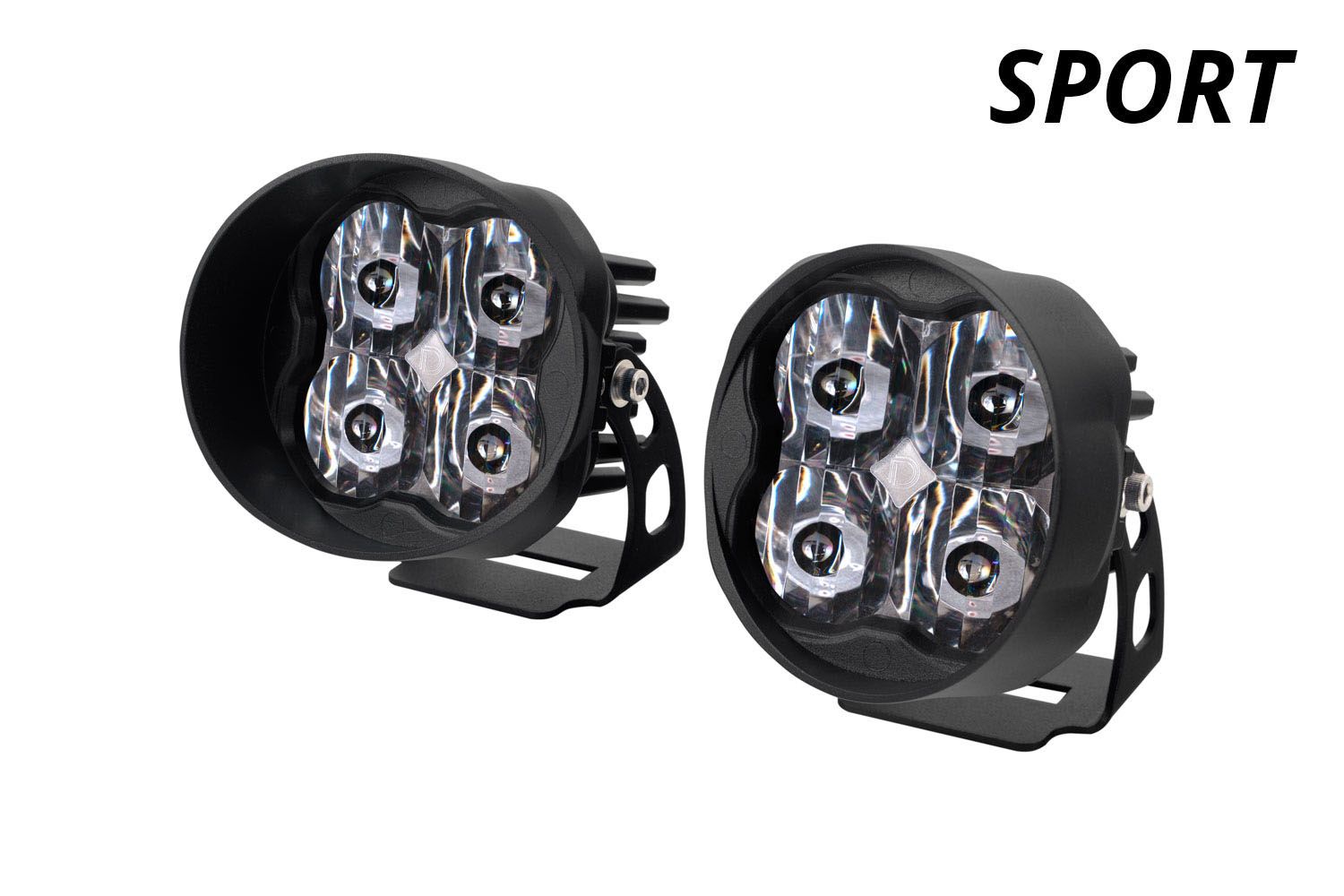 SS3 SAE/DOT White Sport Angled LED Pod (pair)