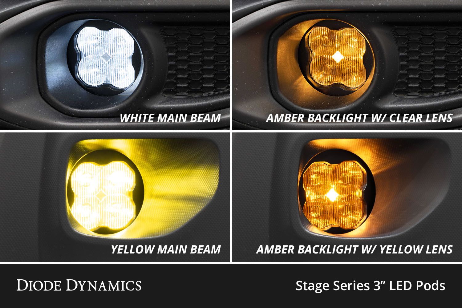 SS3 LED Fog Light Kit For 2016-2023 Toyota Tacoma