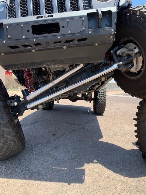 KIT125 - Jeep Wrangler JL & Gladiator JT - 2.5 Ton ProLock Tie Rod & Drag Link Assembly - Polished Aluminum
