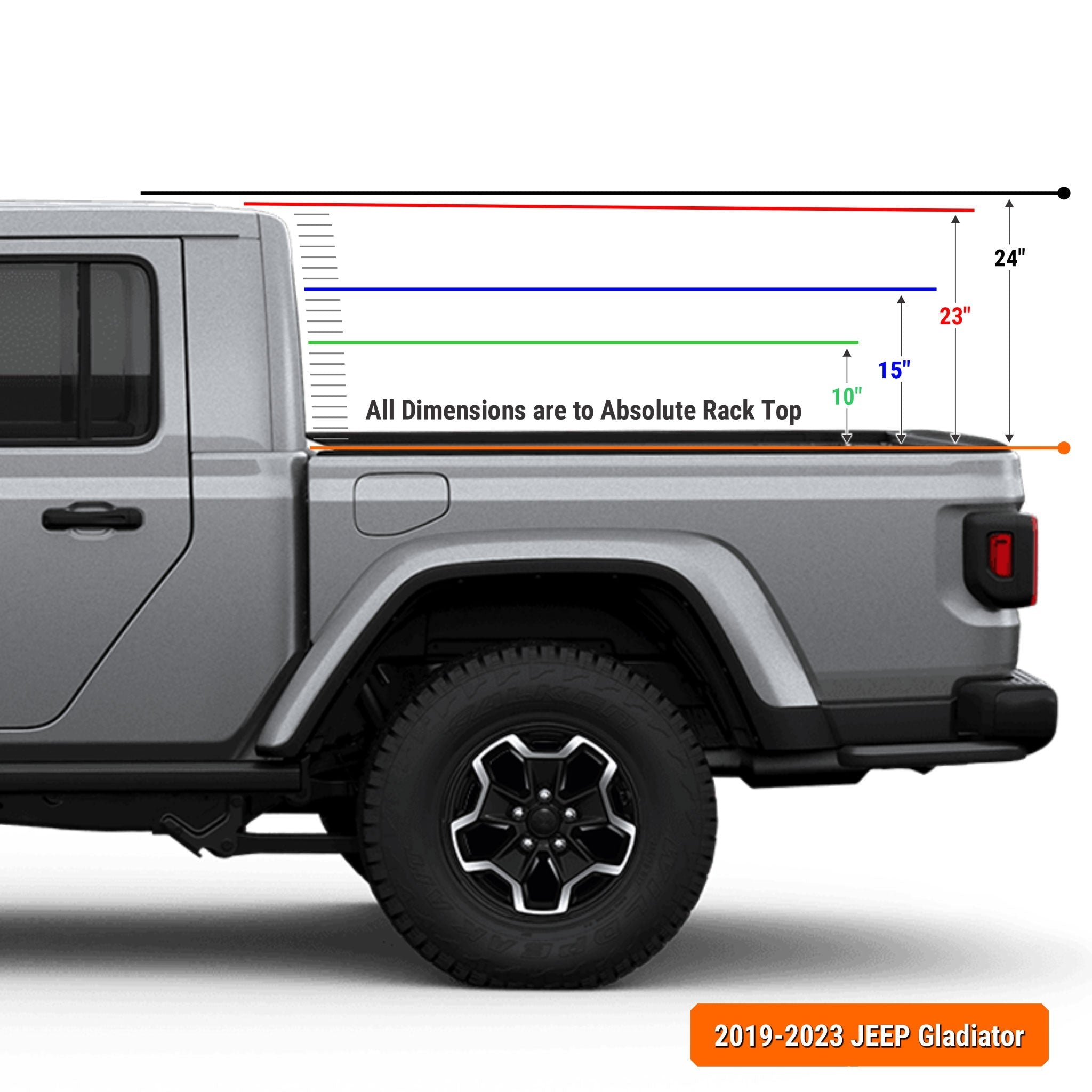 Jeep Gladiator Pre-configured XTR1 Bed Rack