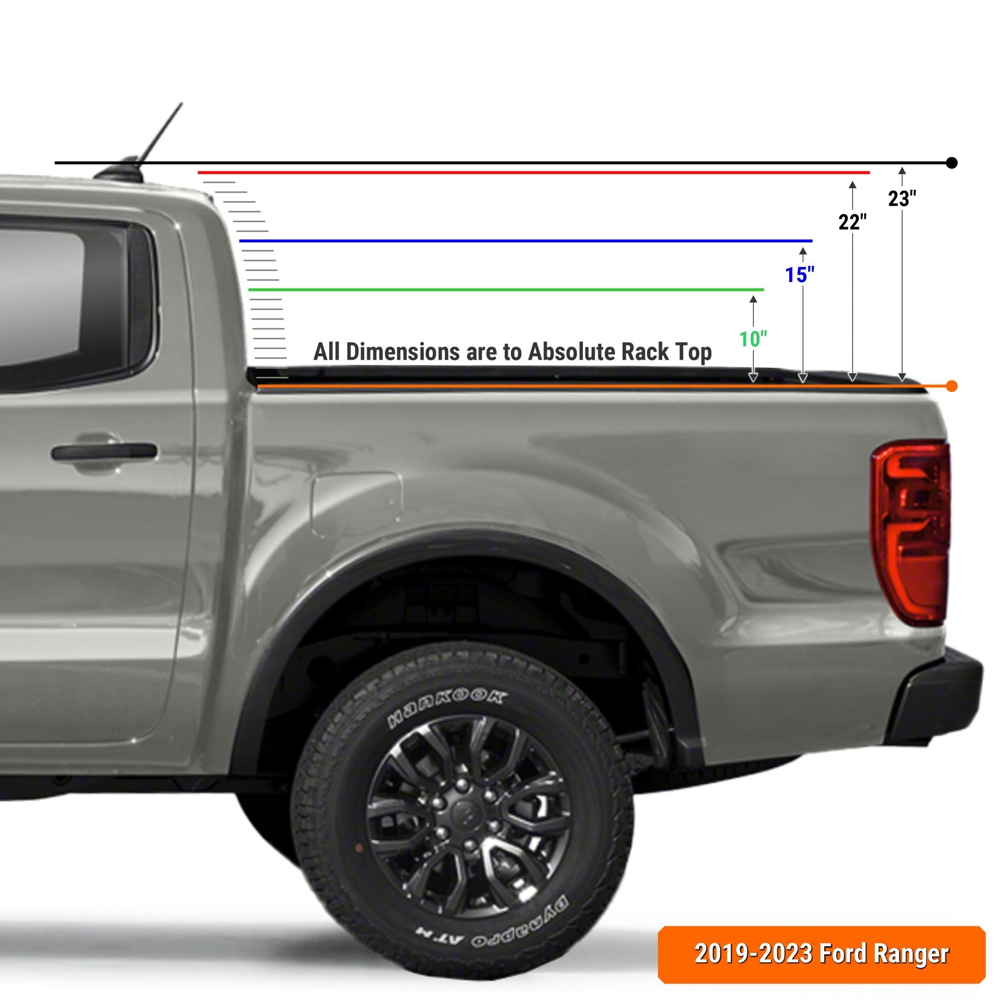 Ford Ranger Pre-configured XTR1 Bed Rack