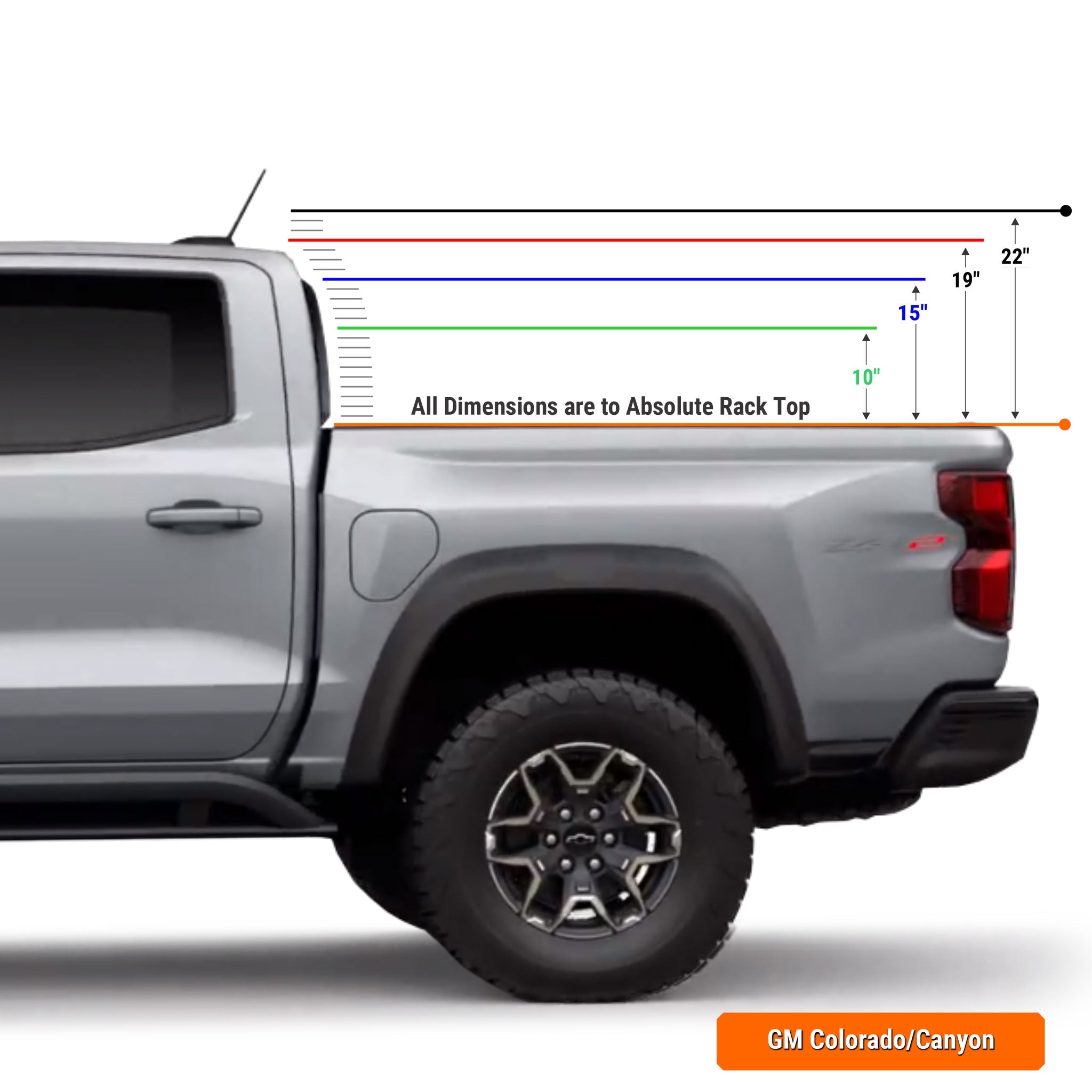 Chevy Colorado / GMC Canyon Pre-configured XTR1 Bed Rack