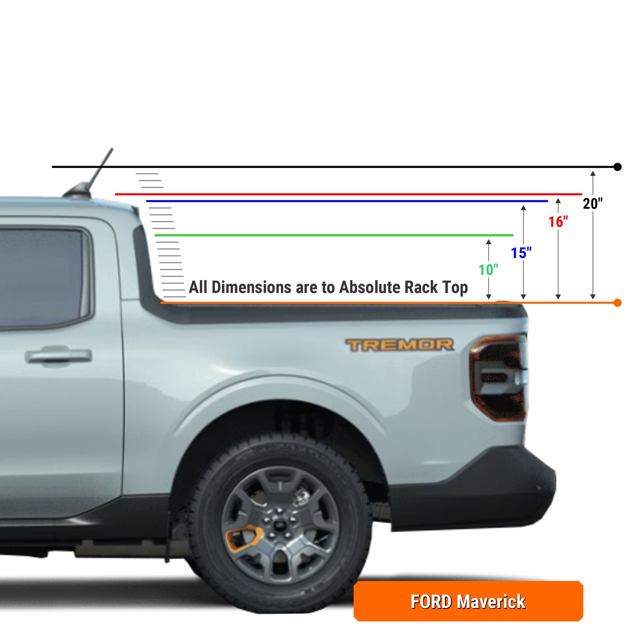 Ford Maverick Pre-configured XTR1 Bed Rack