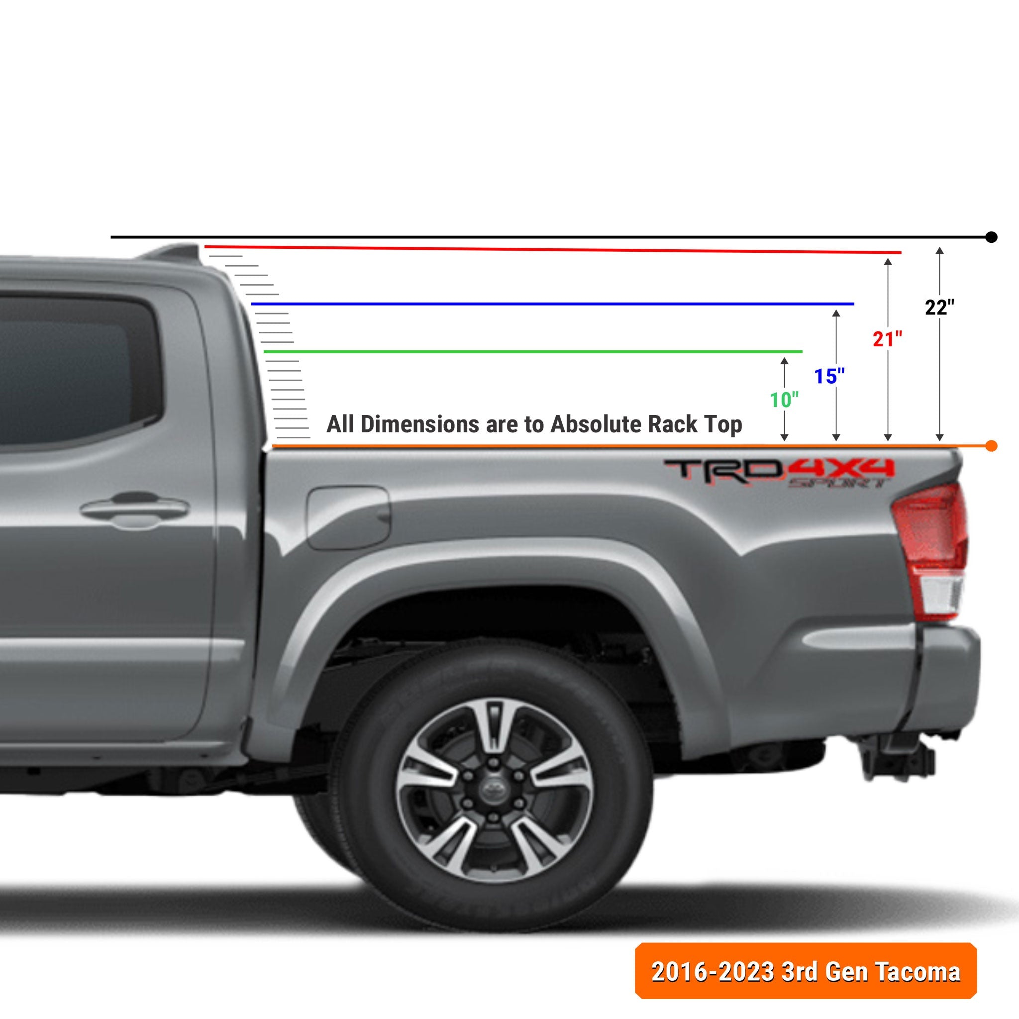Toyota Tacoma Pre-configured XTR1 Bed Rack