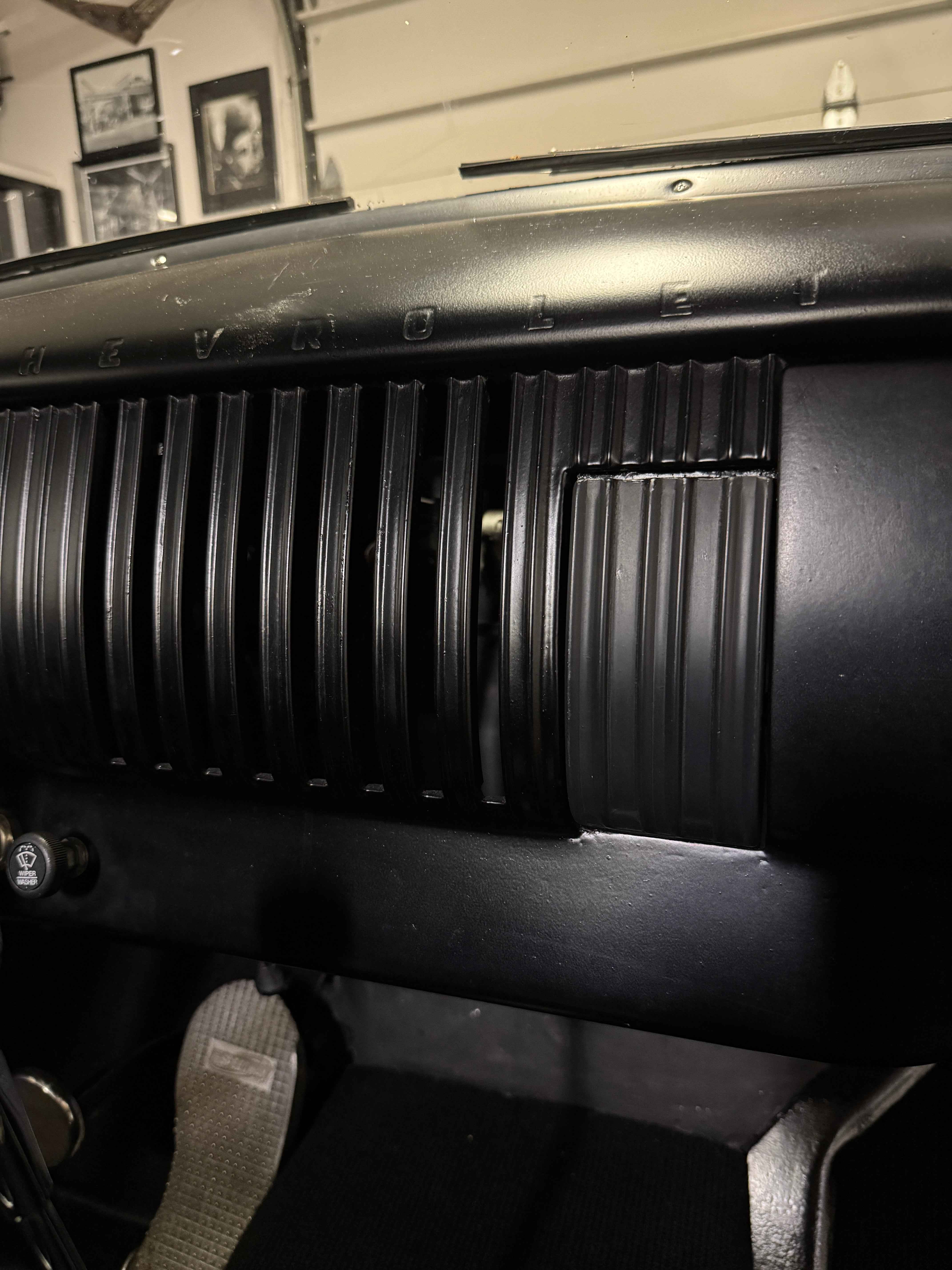 1954 Chevy 3100 Pick Up ashtray phone mount conversion