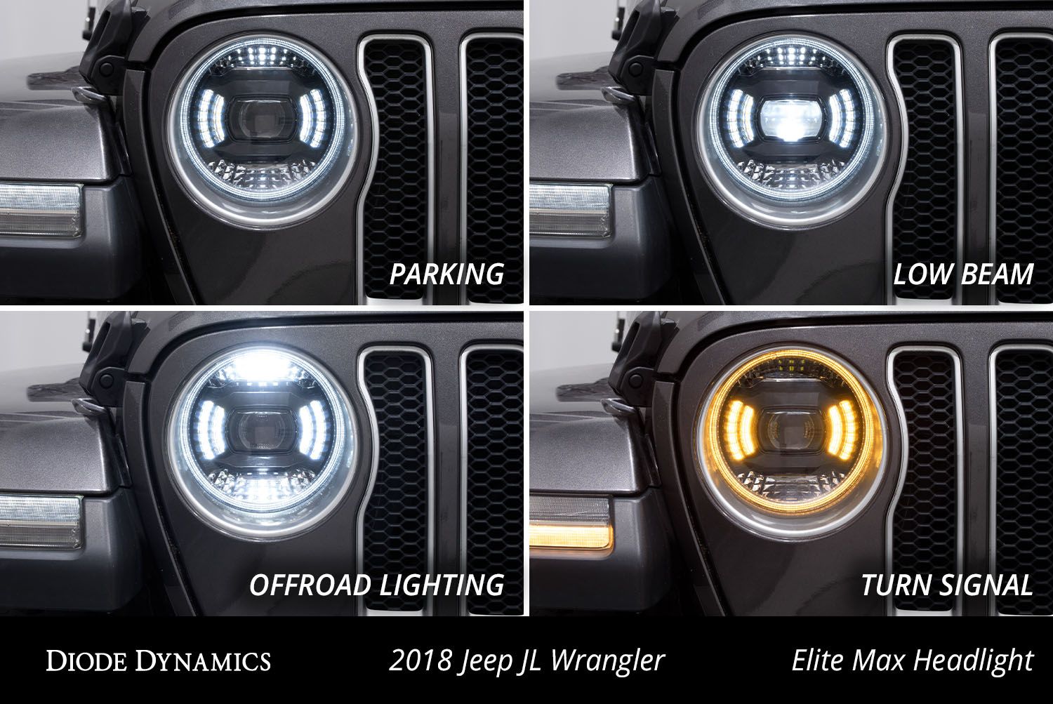 Elite LED Headlights for 2018-2024 Jeep JL Wrangler