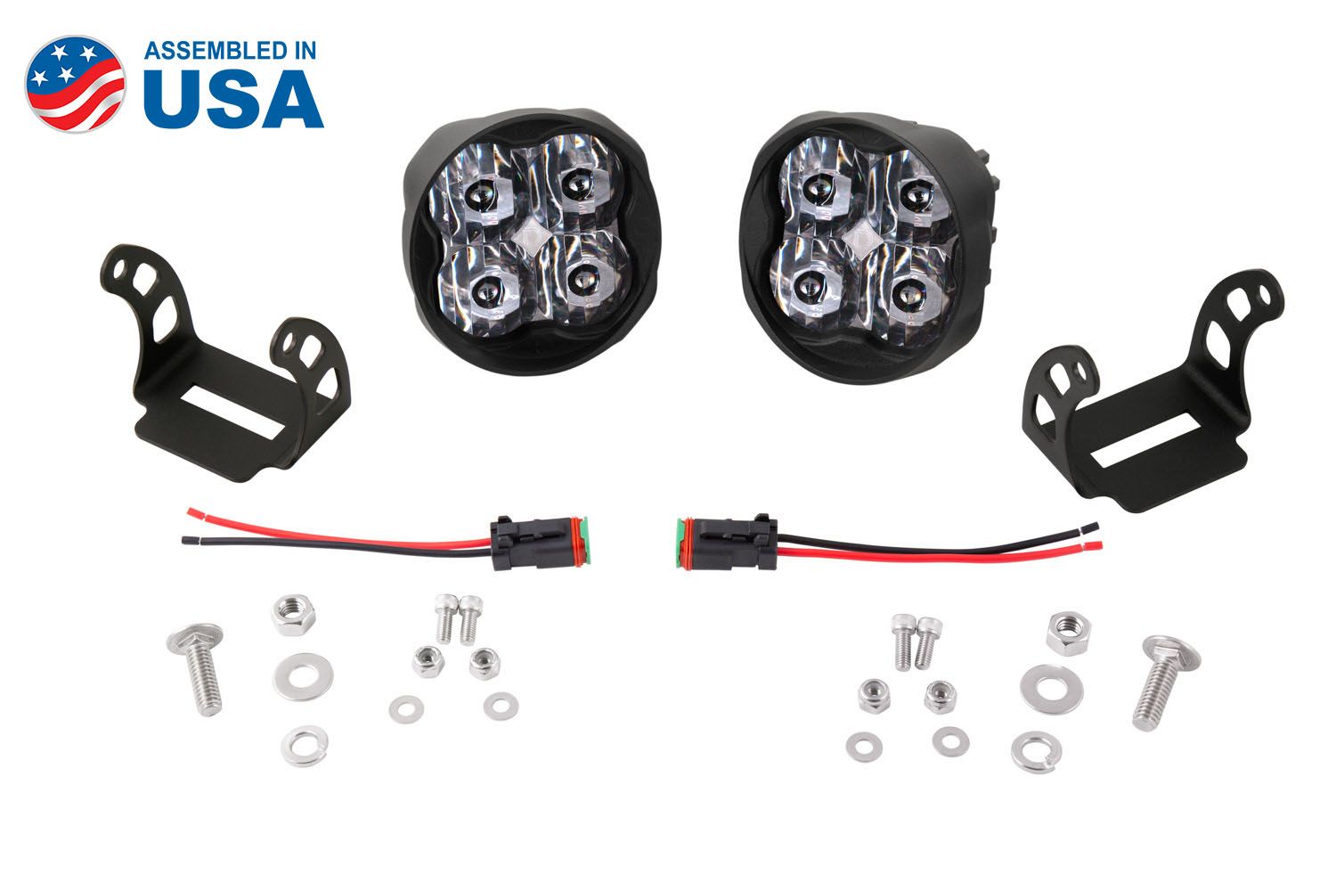 SS3 SAE/DOT White Sport Angled LED Pod (pair)