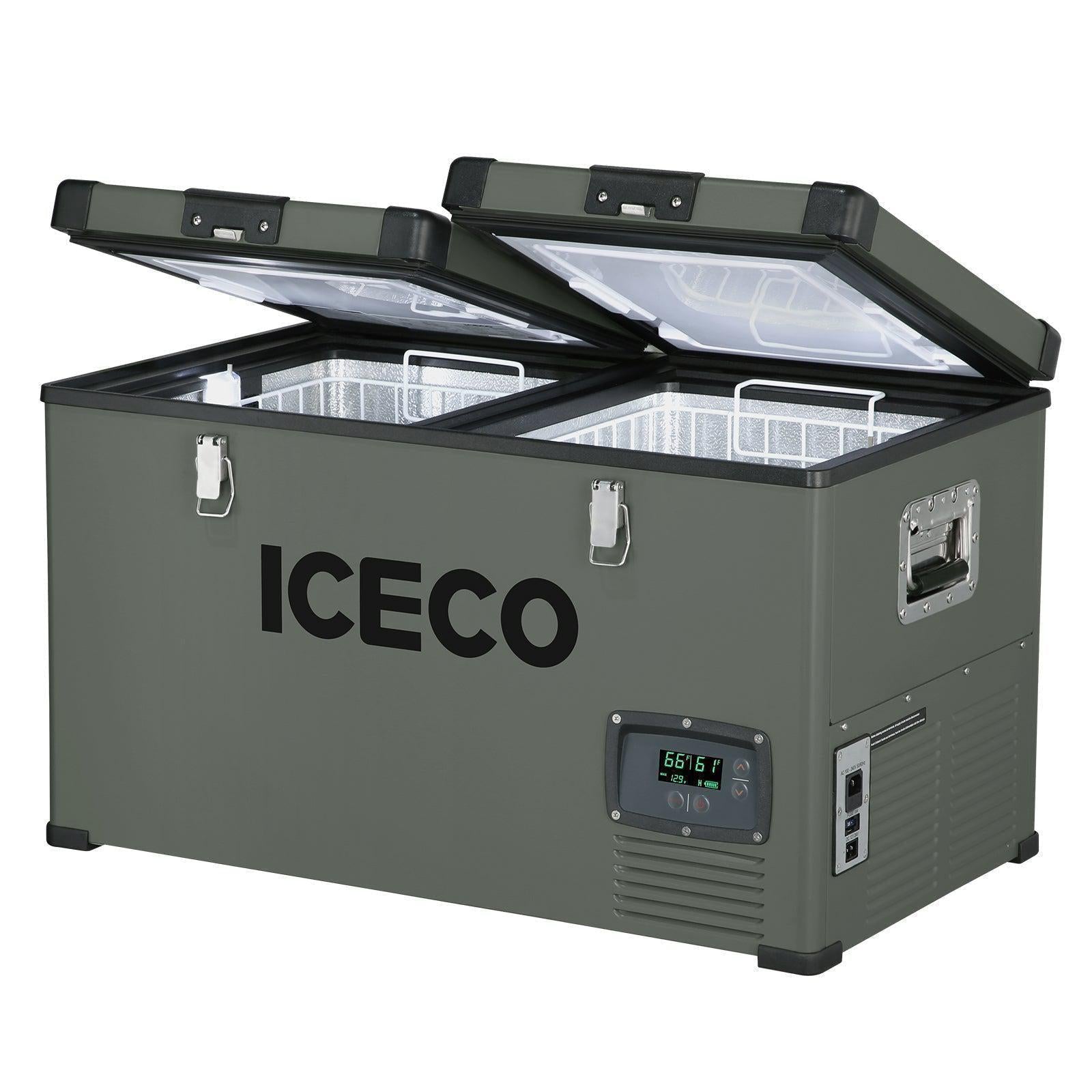 VL60 Dual Zone Metal Fridge Freezer with Cover | Vice Garage