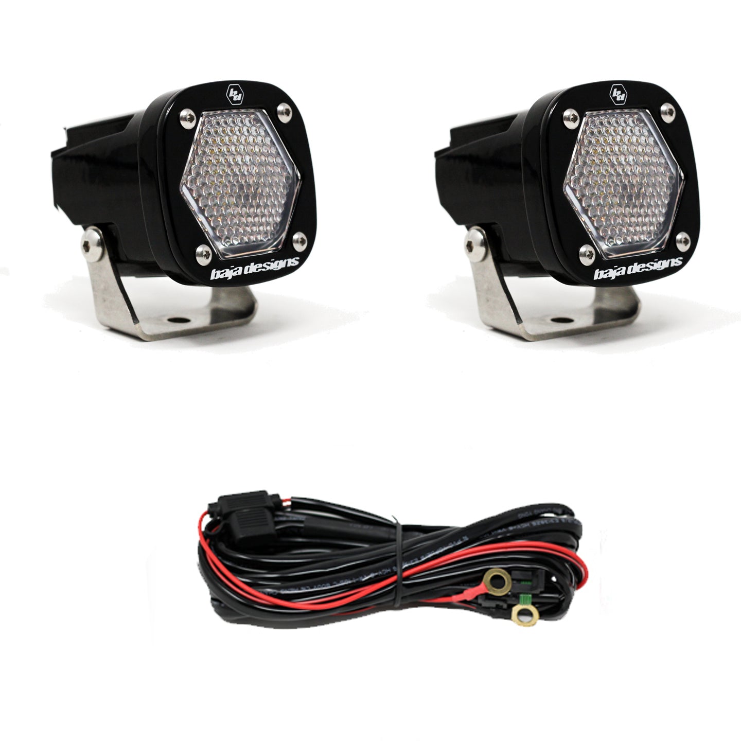 S1 Work/Scene LED Light with Mounting Bracket Pair Baja Designs