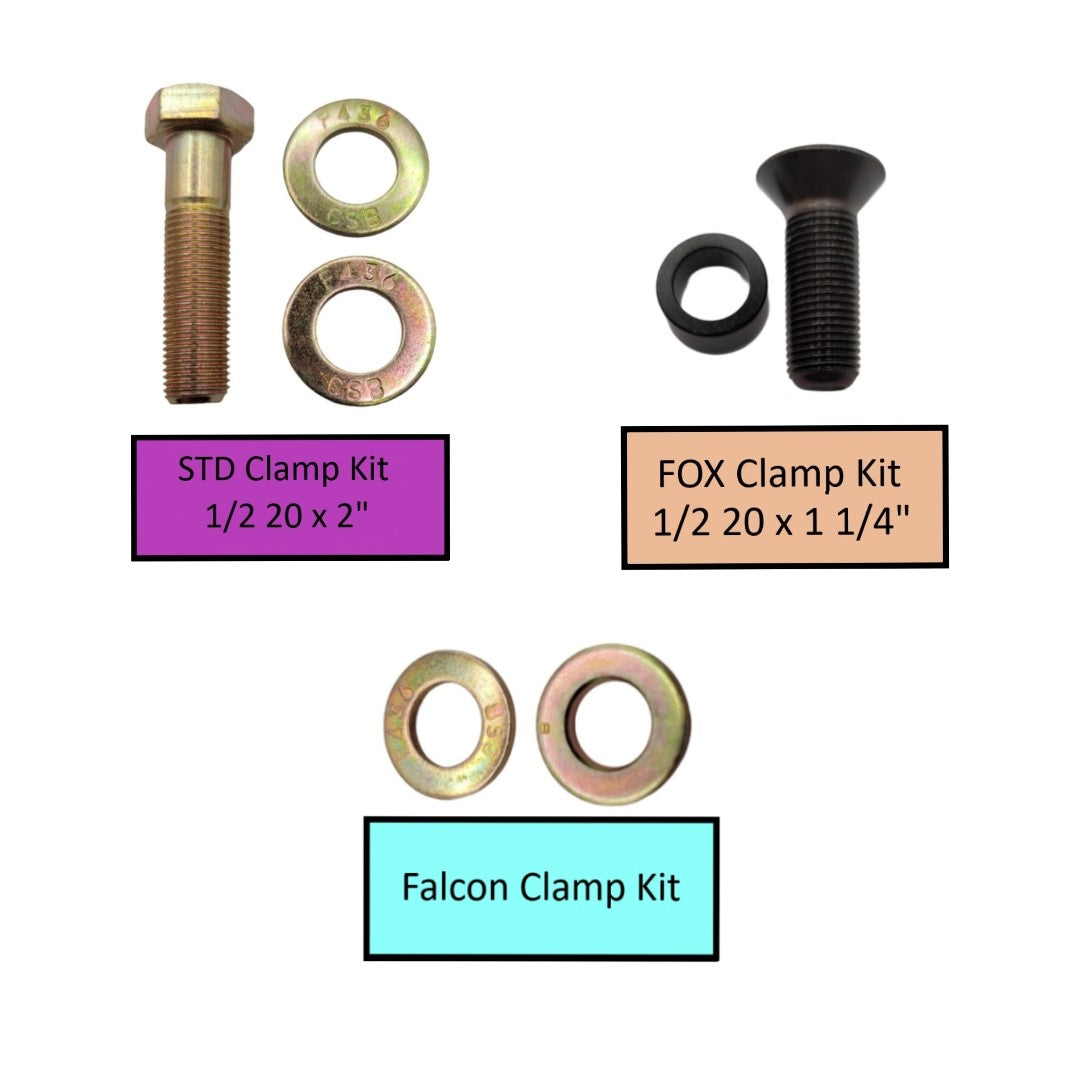 DC2.0-B - Steering Stabilizer Clamp Black Zinc, 2" ID, Universal