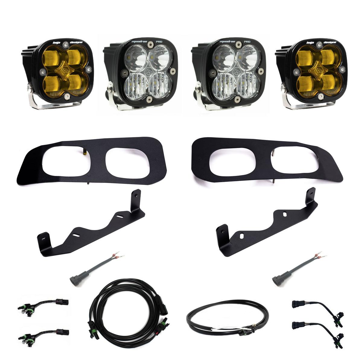 Squadron SAE/Pro Fog Pocket Kit 2023-On Ford F-250/350 Super Duty SAE Fog Clear Upfitter Wiring