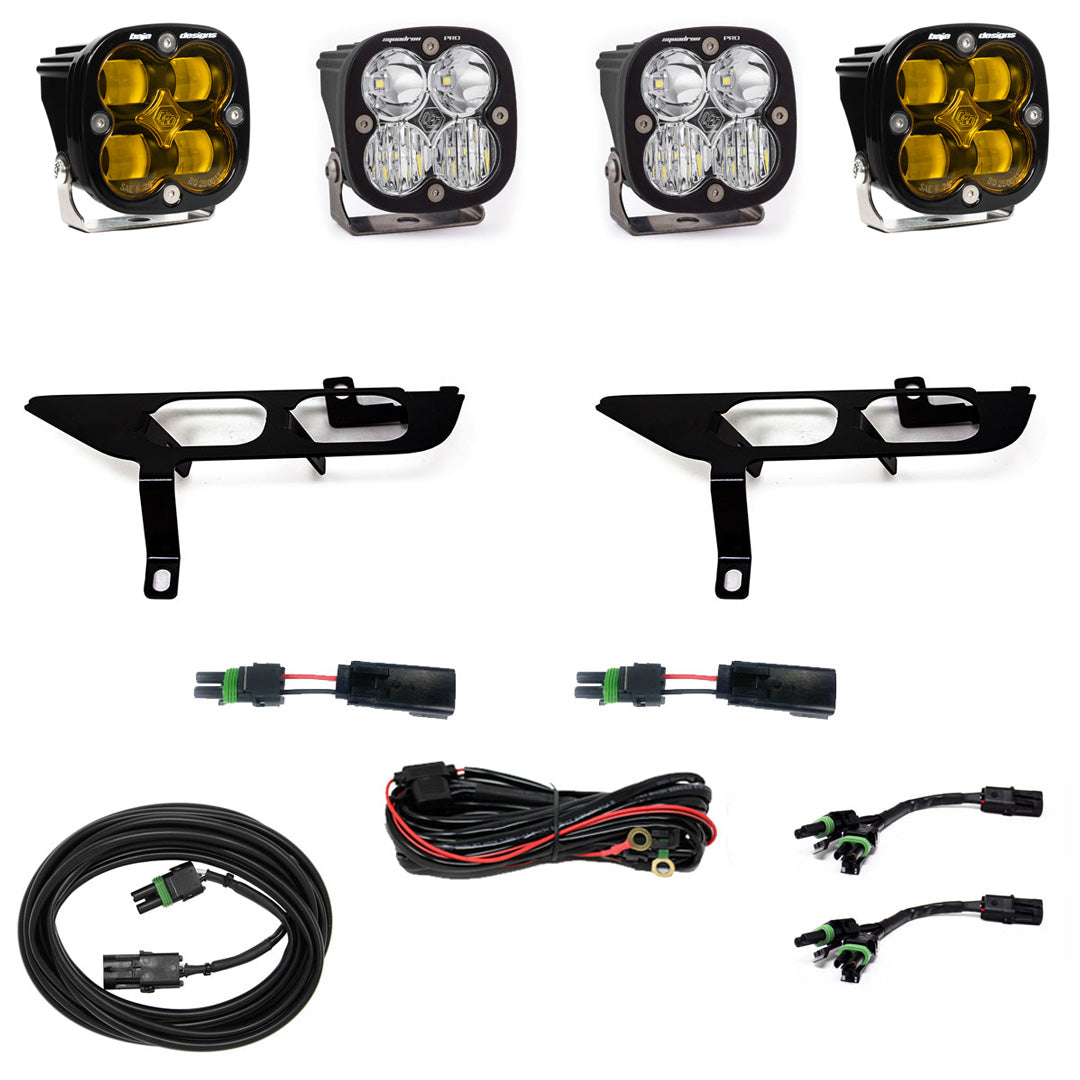 FORD SQUADRON SAE/PRO FOG POCKET LIGHT KIT - FORD 2021-23 F-150; NOTE: W/ DAYTIME RUNNING LIGHTS (DRL)
