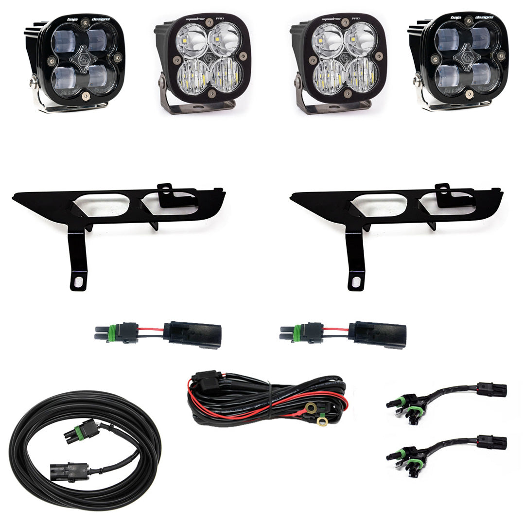 FORD SQUADRON SAE/PRO FOG POCKET LIGHT KIT - FORD 2021-23 F-150; NOTE: W/ DAYTIME RUNNING LIGHTS (DRL)