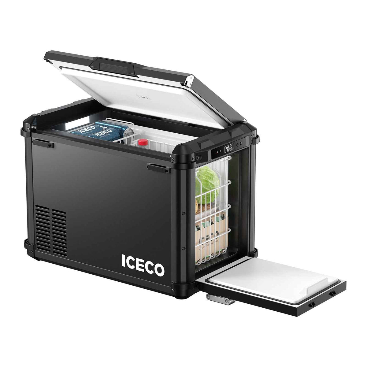 VL45Plus Single Zone 3-Way Access Portable Freezer - Black | ICECO