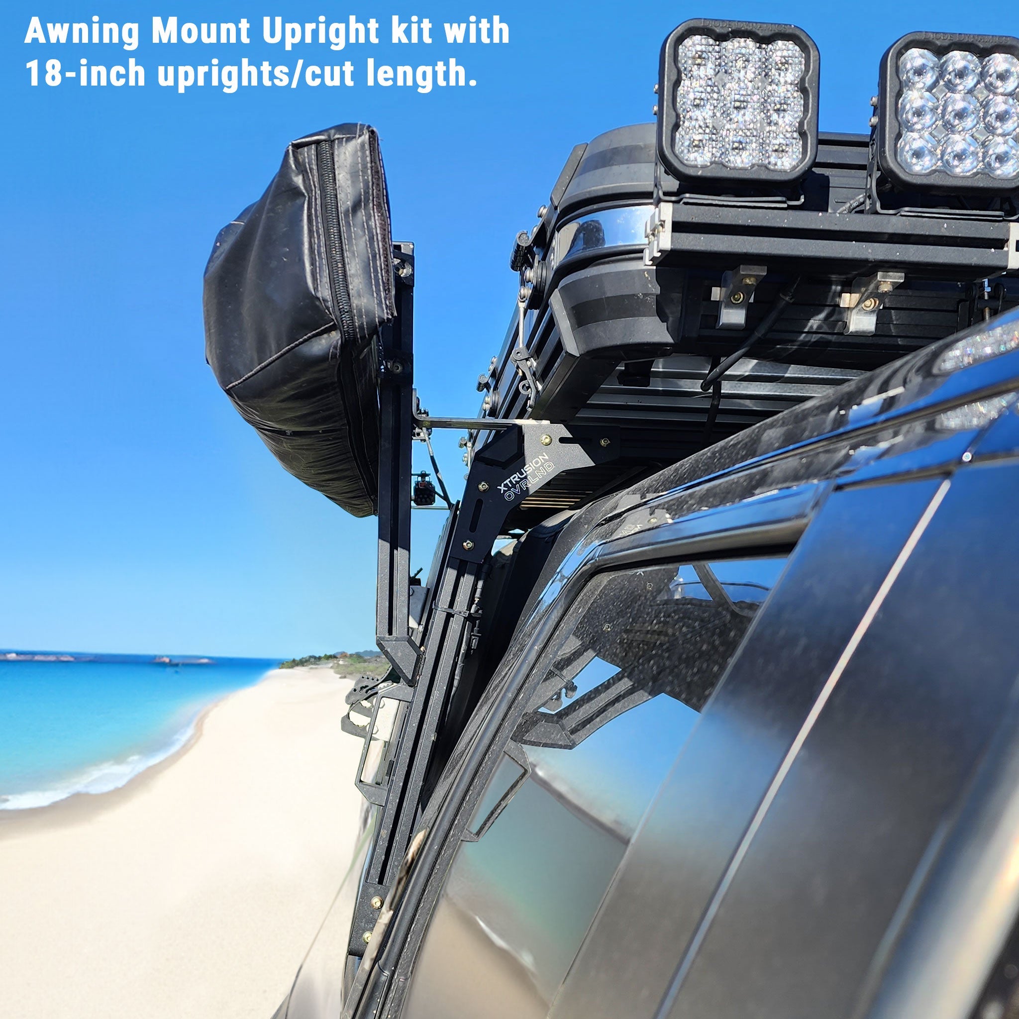 Awning Mount for Bed Racks | XTR Awning Upright Kit