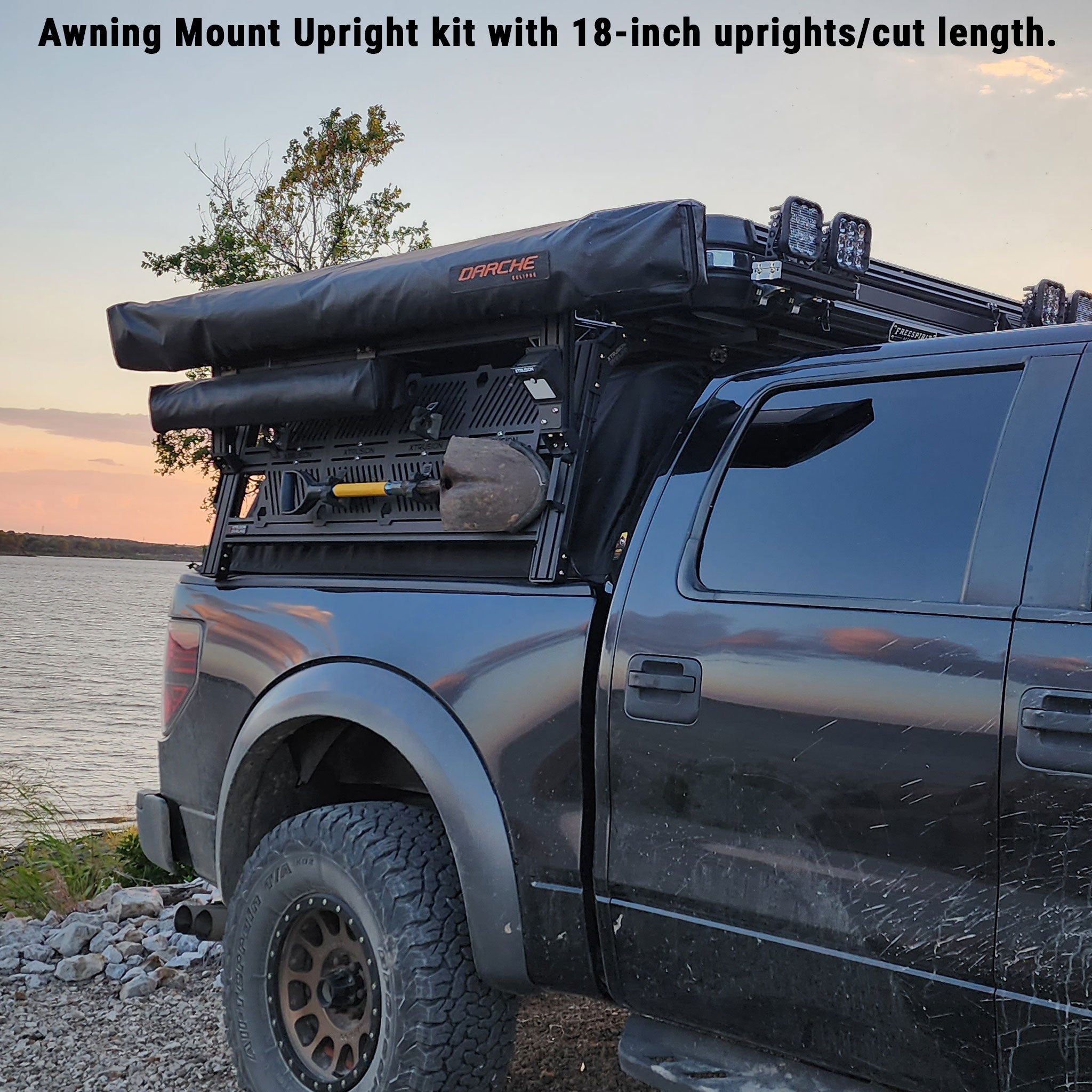 Awning Mount for Bed Racks | XTR Awning Upright Kit
