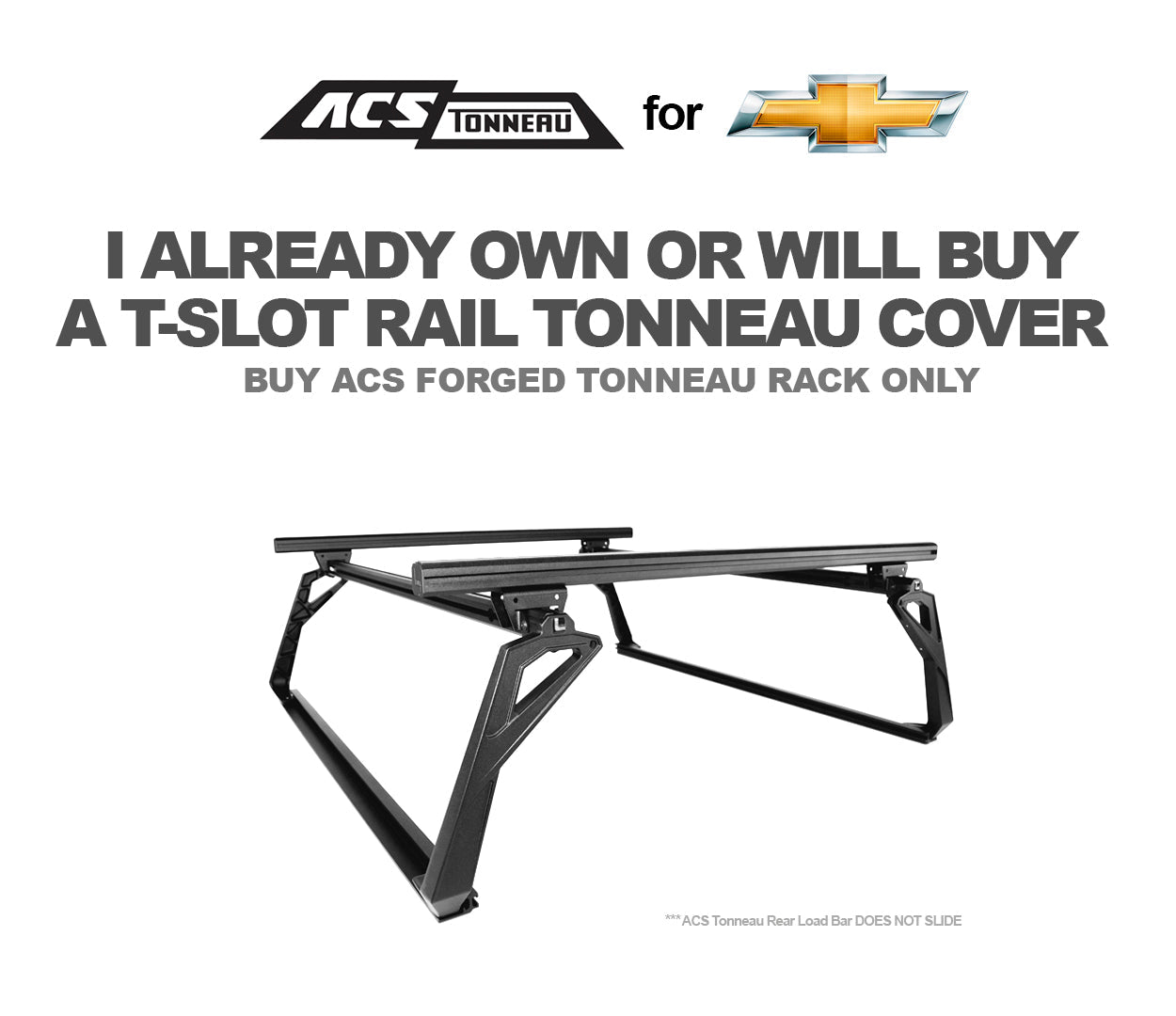 Leitner ACS FORGED TONNEAU - RACK ONLY - Chevrolet