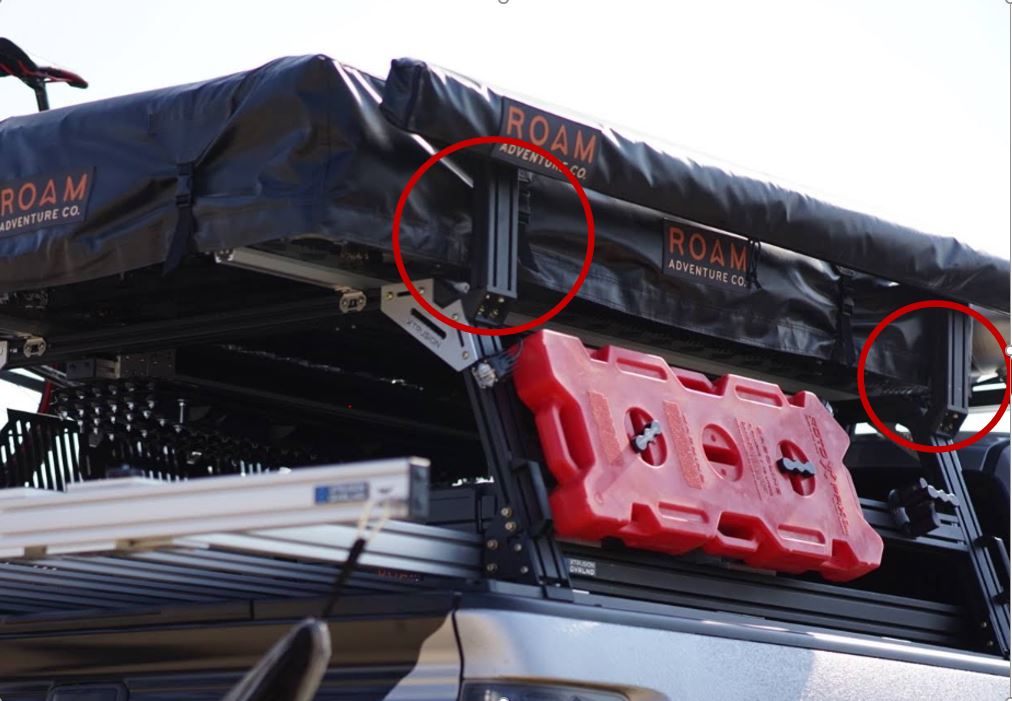 Awning Mount for Bed Racks | XTR Awning Upright Kit